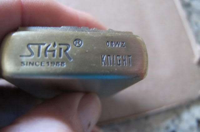 Star Lighter - Knight design - design similar to Zippo - unused